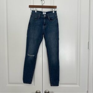 Hudson Jeans Blair high rise skinny ankle size 25 distressed stretch